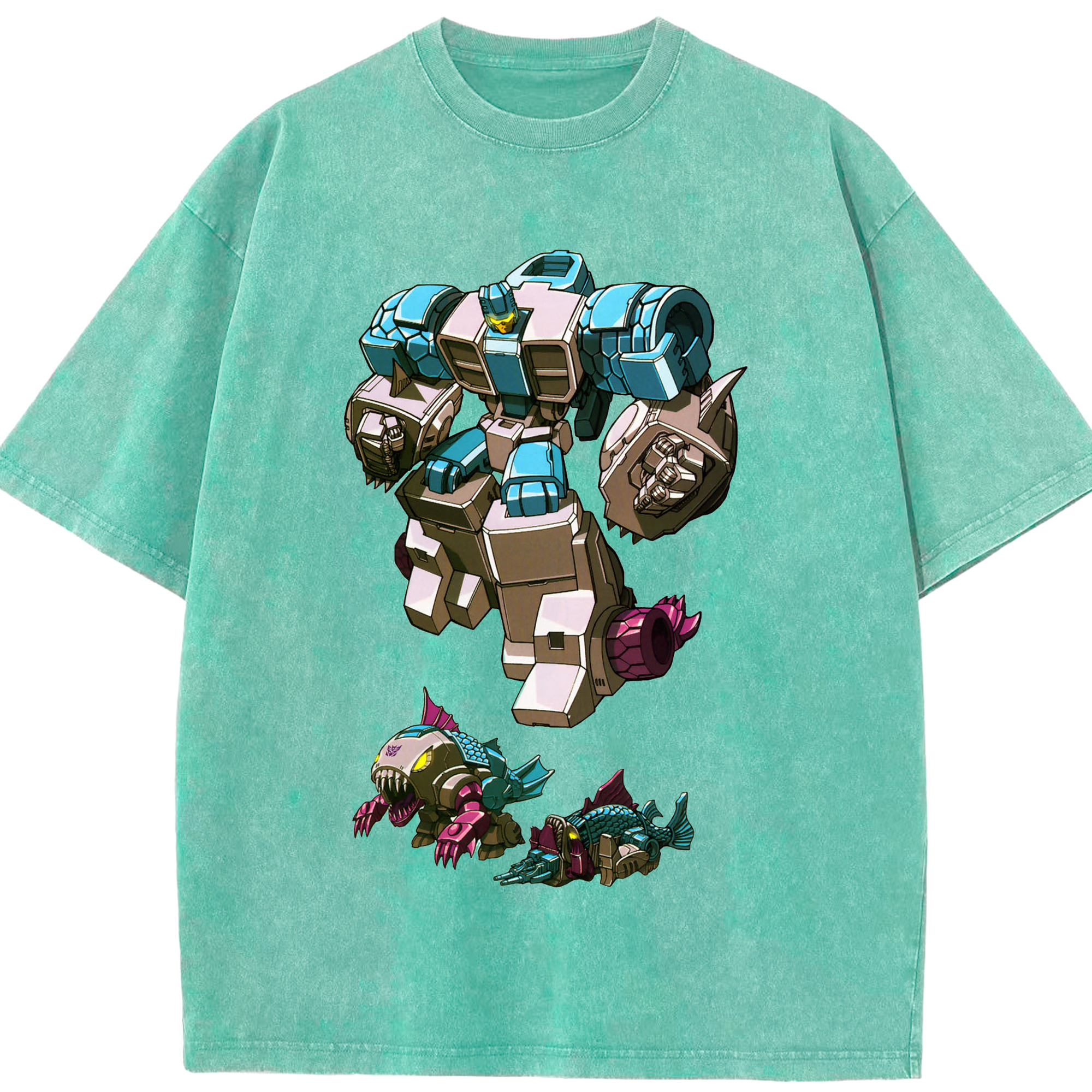 （画像用）  綿100% ヴィンテージ風 半袖Tシャツ（フロントプリント）